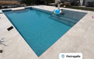 PISCINA CON SPIAGGETTA E LINER 3 D